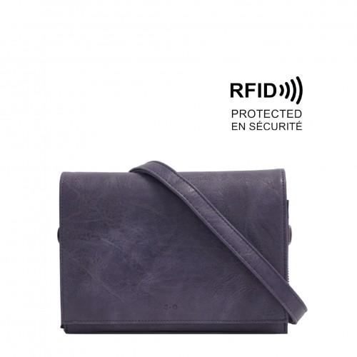 Nita Crossbody Wallet - Deep Purple
